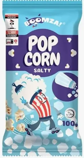 BOOMZA Microwave popcorn with salt 100 g (1x20)