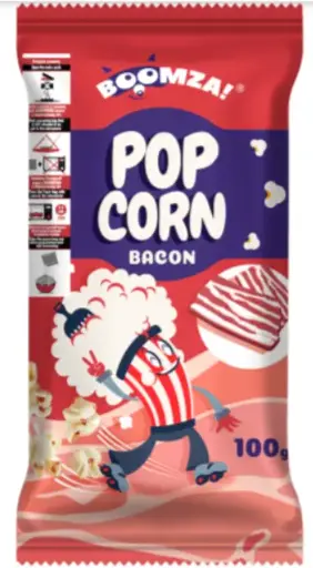 BOOMZA Palomitas para microondas sabor bacon 100 g (1x20)