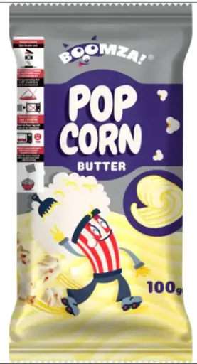 BOOMZA Palomitas para microondas sabor mantequilla 100 g (1x20)