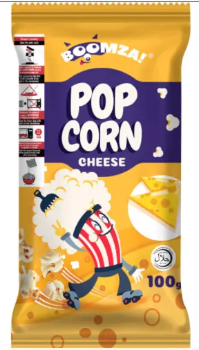 BOOMZA Palomitas para microondas sabor queso 100 g (1x20)