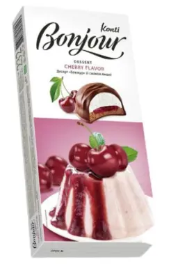 BONJOUR KONTI Postre con sabor a cereza 232 g (1X9)