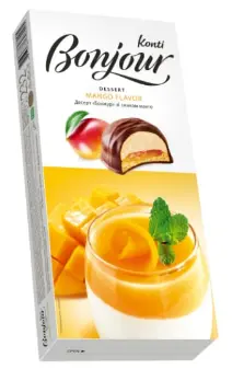 BONJOUR KONTI Mango-glazed dessert 232 g. (1X9)