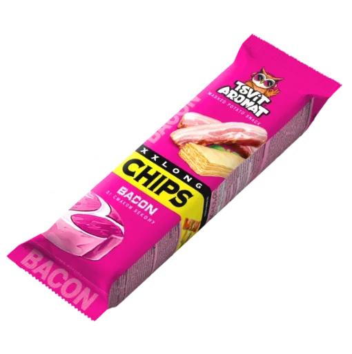 Картофельные чипсы Long Chips Bacon Flavored 70g