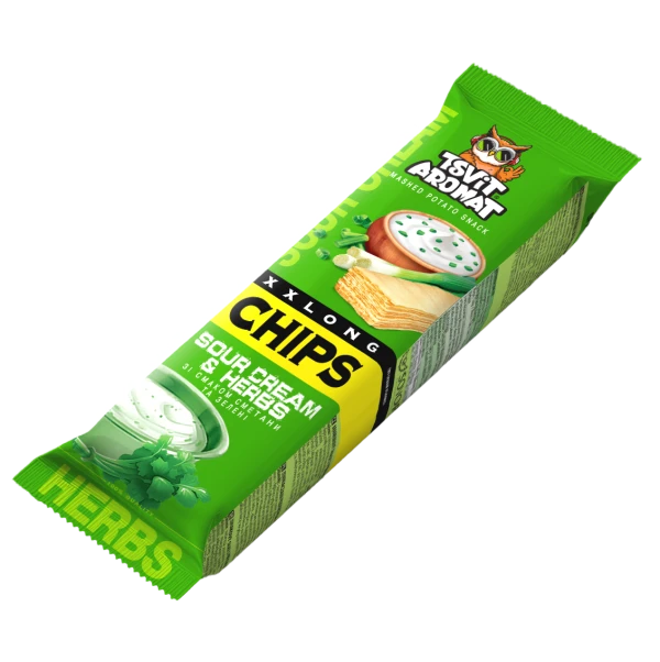 Patatas Chips largos con sabor a crema y cebolla 70 g