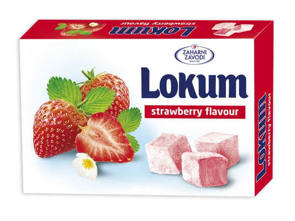 Lukum con sabor a fresa 140 g